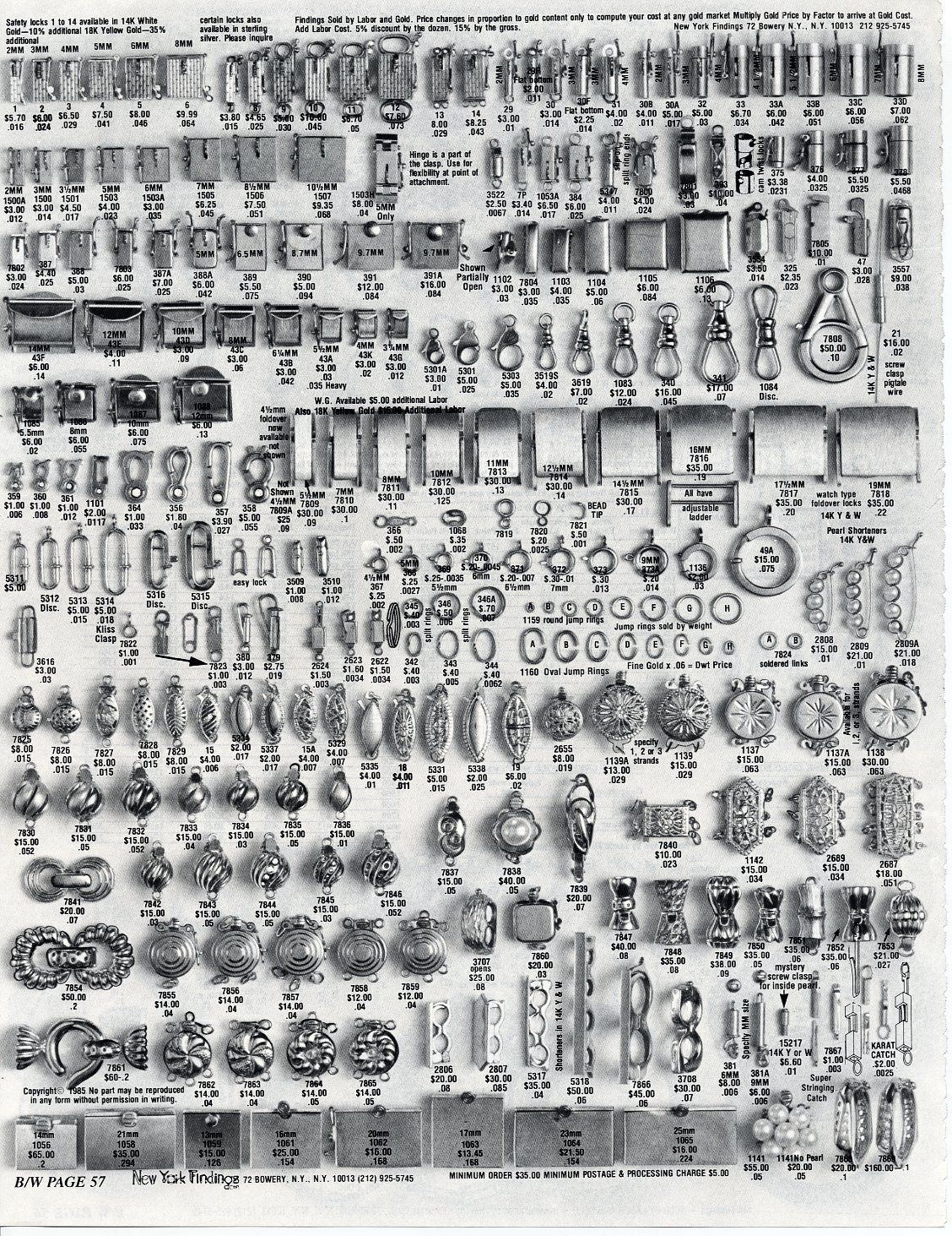 Yellow Findings Catalog